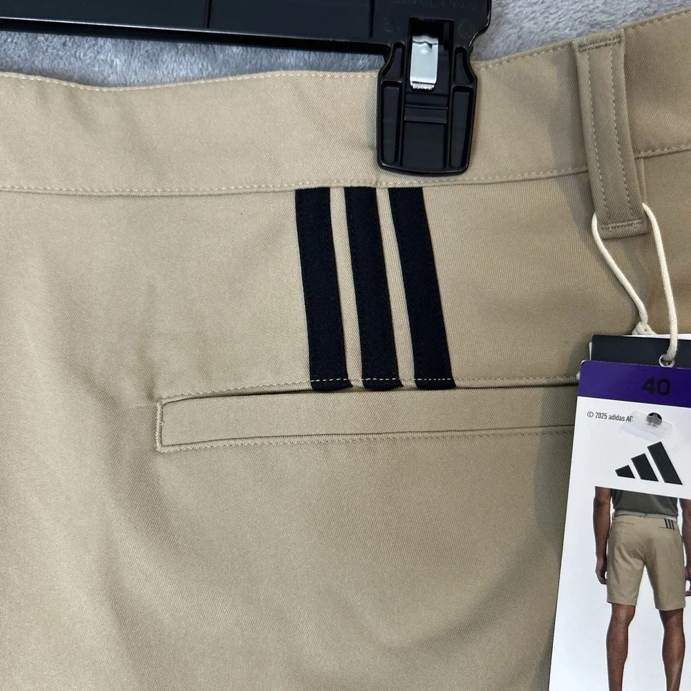 Adidas ADI Advantage Golf Shorts Brown Chino Performance Shorts Mens Size 40 NWT